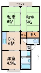 ハイツタカラの物件間取画像